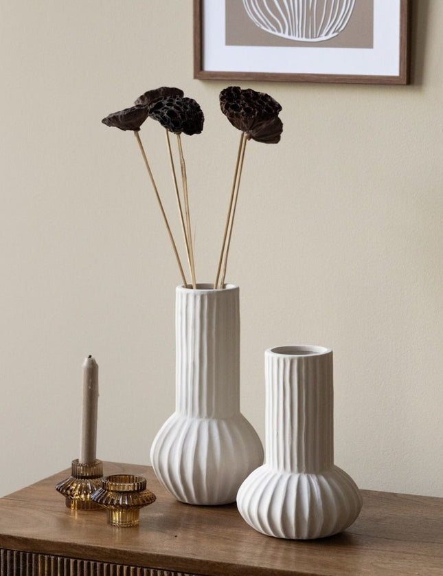 Vase Deco Feyo Ceramics Cream - Things I Like Things I Love