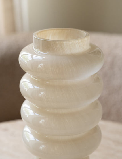 Vase Glass Beige - Things I Like Things I Love
