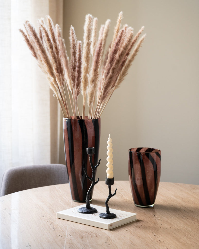 Vase Stripe Bordeaux / Black - Things I Like Things I Love