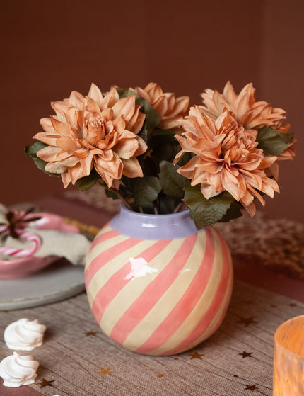 Vase Stripe Pink - Things I Like Things I Love