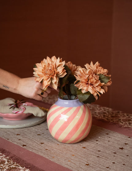 Vase Stripe Pink - Things I Like Things I Love